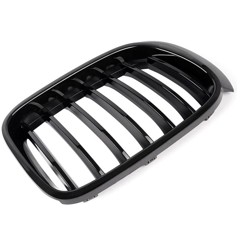 Car Front Sport Kidney Grill Grille Matte Glossy For BMW X3 F25 X4 F26 14-17 Single Line Slat Replacement Racing Bumper Grills