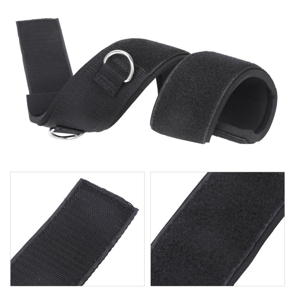 Cotton Fitness Thigh Strap Black Strength Training Accessories Leg Strap  Gym Training