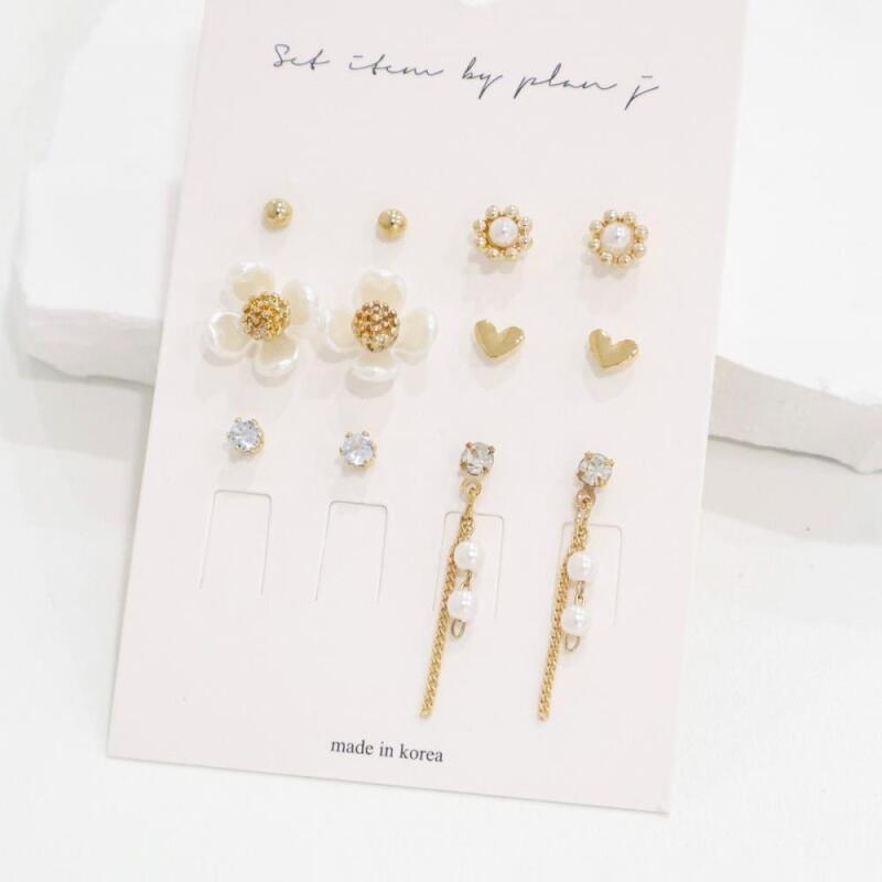 

Women s Spring Fashion Flower Drop Heart Select 1 Set A28840_2