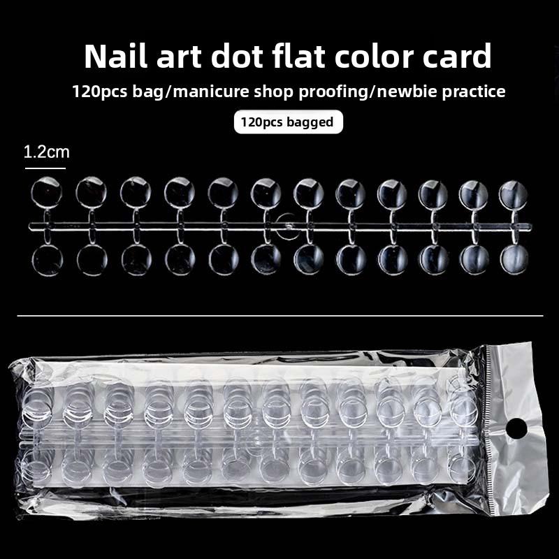 Nail art polka dot color card nail polish glue color display board bottle bottom bottle cap color card