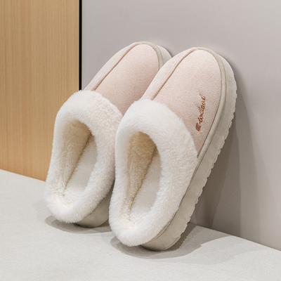 Einfache Scheiße-Baumwollpantoffeln Herbst und Winter Heimgebrauch bequem warm und verschleißfest Oberbekleidung Paarschuhe