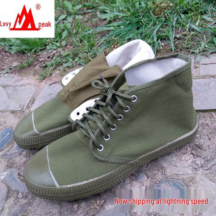 Scarpe da ginnastica alte Conquer Peak in tela gialla e verde per uso edile e agricolo cm colore verde militare