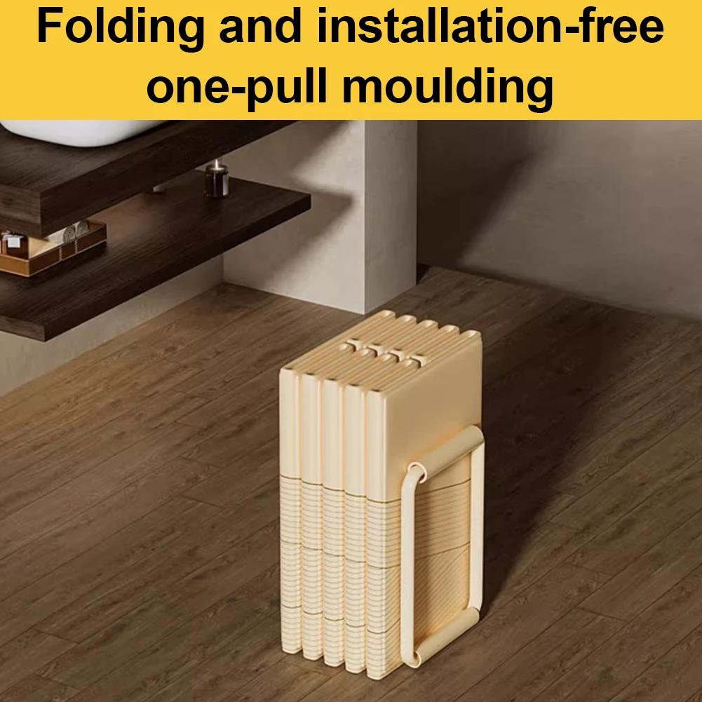 Foldable Portable Hot Tub with Dual Drainage Design for Home Gym Large Collapsible Ice Bath Tub for Relaxation