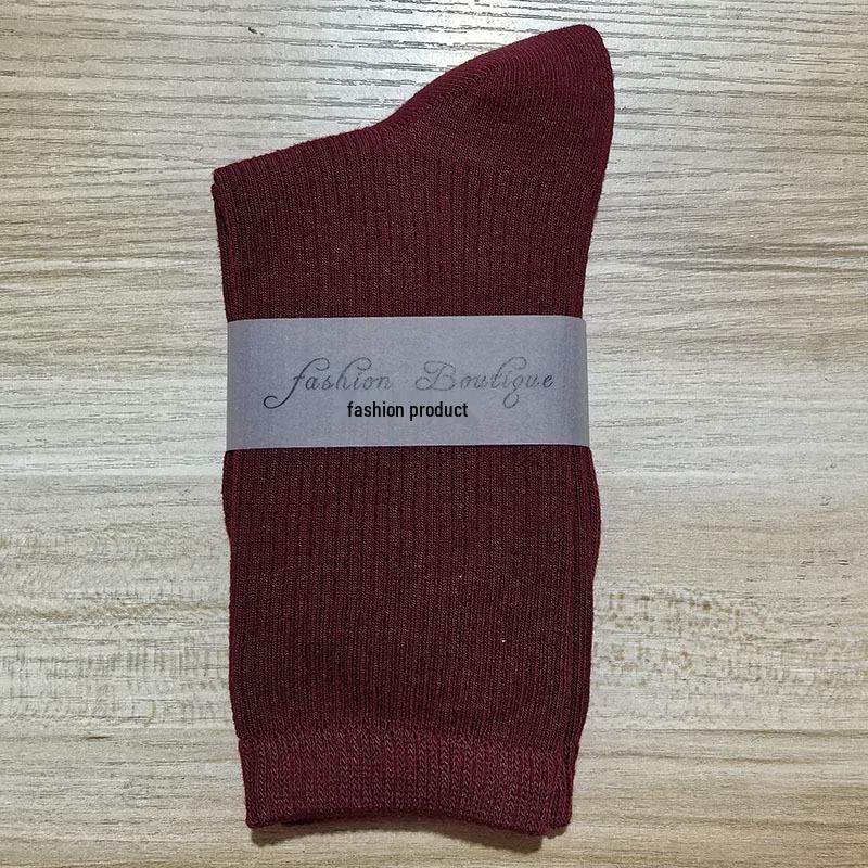 Women's 2025 Dopamine Dance Socks: Colorful, Scrunched Cotton Mid-Calf Socks for All Seasons