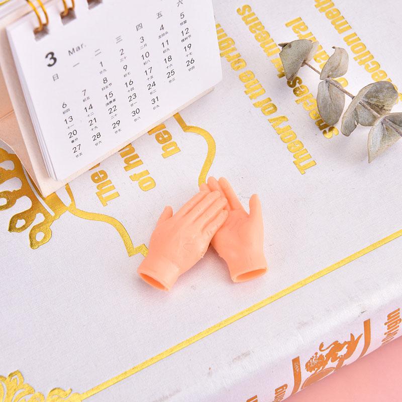 1Pair Cat Funny Massage Little Finger Gloves Fake Human Hand For Cat Kitty Cat