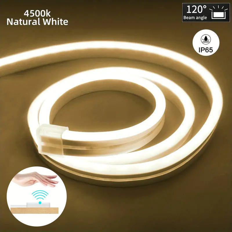 Bandă flexibilă impermeabilă cu senzor de mișcare manuală și variator de intensitate pentru decorarea de Crăciun a camerei de acasă