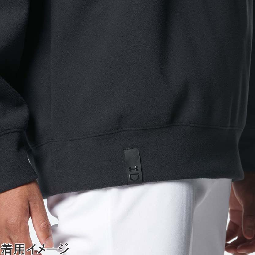 UA 3LAYER PULLOVER FLEECE Black Gold 3XL [Under Armour]