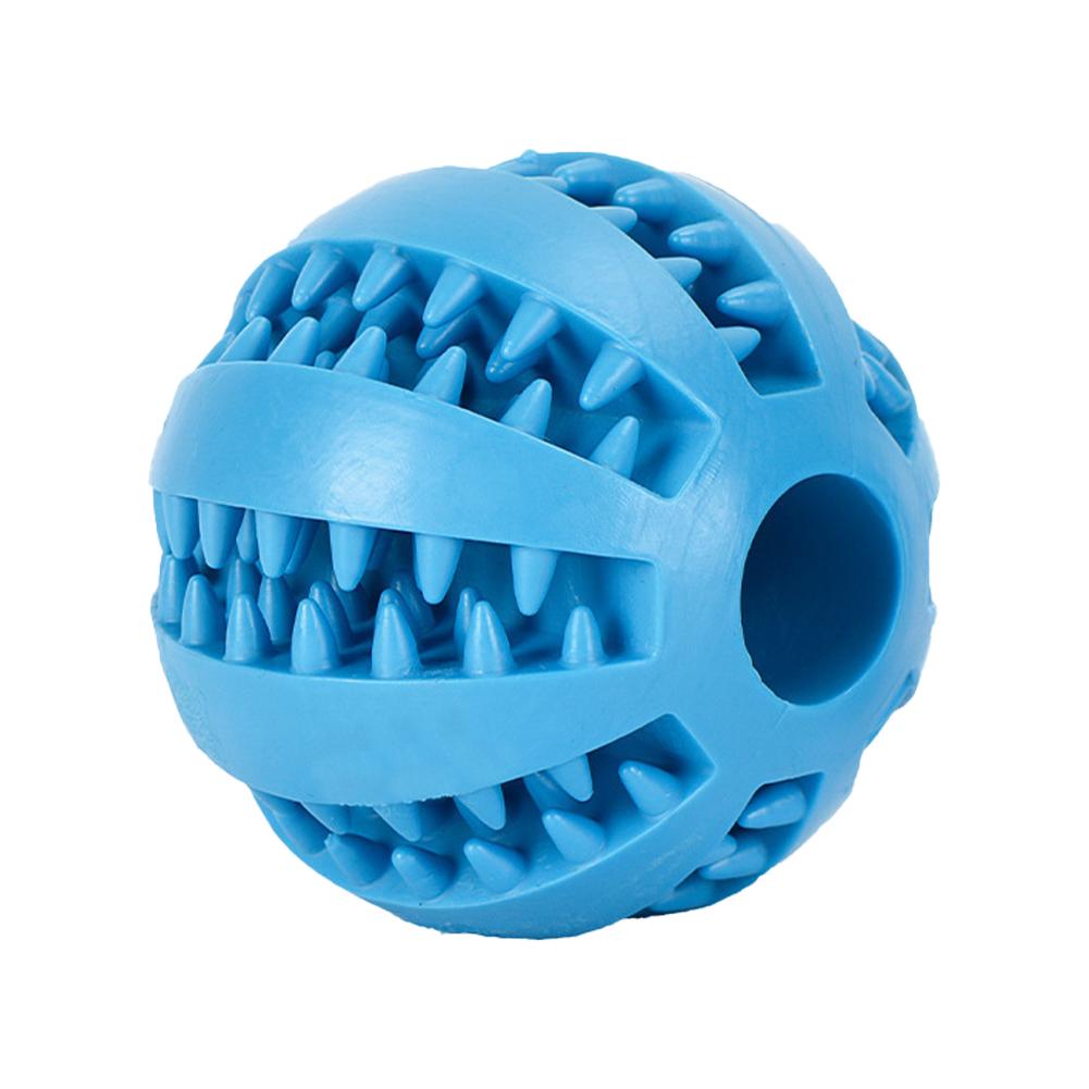 Newly upgrade Dog Food Ball Pet Dog Toy Interactive Rubber Balls for Small Large Dogs Puppy Cat Chewing Toys Pet Tooth Cleaning