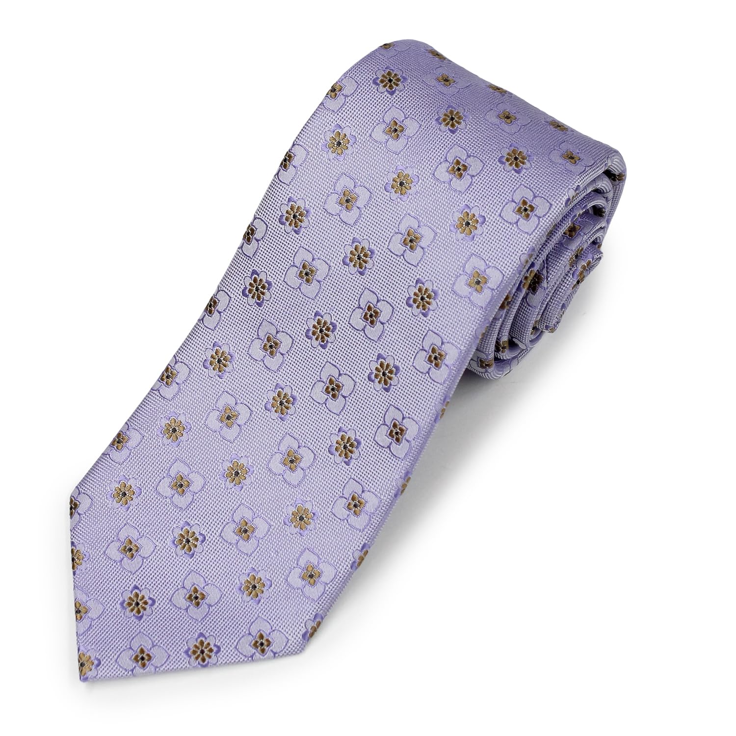 

Michiko London Necktie Casual Made in Japan Silk Floral Pattern Fine Pattern Light Purple Day Present Purple [MICHIKO LONDON] Men s Father s