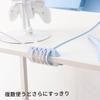 Pixio Silicone Cable Cord Cable Cable Cord Stylish Holder, Purple, Clip, Drop, Storage, Management, Colorful,