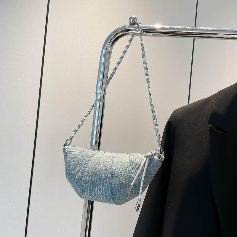 

Новая персонализированная сумка-цепочка под мышкой, модная и красивая маленькая сумка, женская летняя на плечо через плечо, сумка-пельмень серебряный