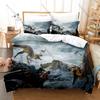 Second Extinction 3PCS Bedding Set, Duvet Cover + 2 Pillowcases, Mutated Dinosaur Print Soft Microfiber Bedding for Game Fans