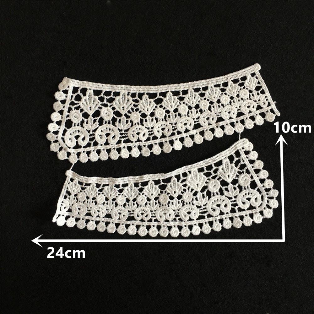 

Black And White Neckline Lace Fabric DIY Hollow Lace False Collar Embroidery Applique Decoration Clothing Sewing Accessories