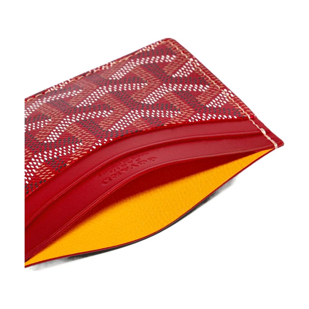 Goyard Saint-Sulpice Geometric Pattern Printed Color Block Canvas And Calfskin Card Holder Unisex Card Holder Color-1 Color-2 Color-3 STSULPPMLTY