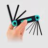 Folding Hexagonal Wrench Set Chrome Vanadium Steel Portable Hexagonal Wrench Hexagonal Rod Wrench Multi Functional Tool