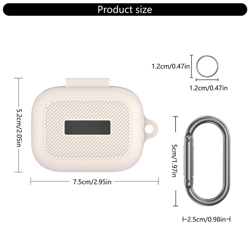 Durability Silicone Case For Air Pro4 Earbud,Silicone Sleeve Durability Earbud Protector With Carabiner Hook