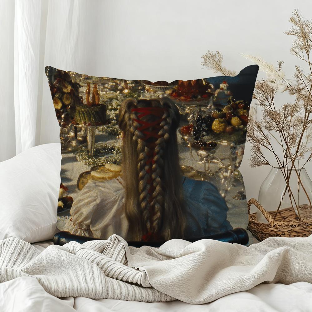 Singer CCharli Xcx Wuthering Heights Pillow Case Bedroom Sofa Living Room Backrest Decoration Square Cushion Nap Time