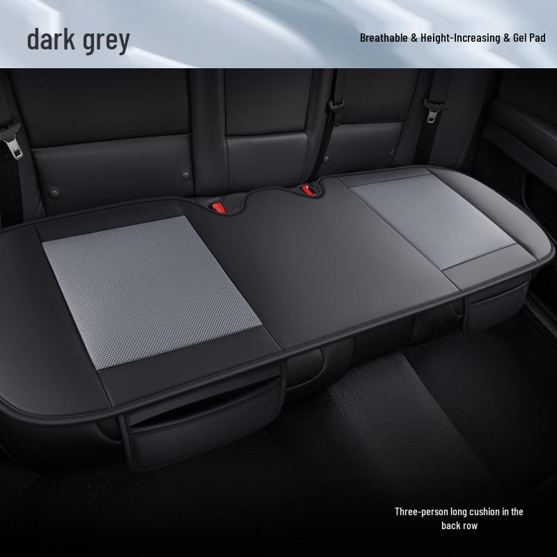 Leather & Gel Car Seat Cushion - Universal, All-Season Fit for MPVs, Sedans, Trucks, SUVs, Off-Road Vehicles