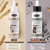 1 SZT Esencja Złuszczająca Ryż Nawilżające Serum do Twarzy Delikatna Skóra Delikatna Błyszcząca Intensywne Nawilżenie Gładka Tekstura