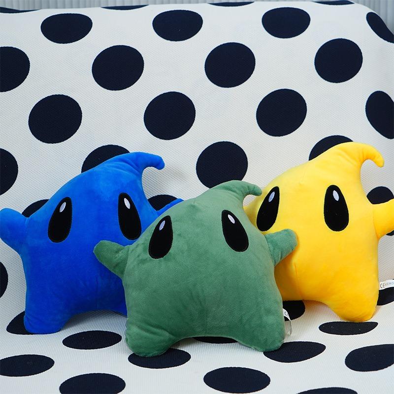 Super Mario Luma Star 3 Colors Plush Toy Soft Stuffed Animal Great Collectible for Gaming Fans