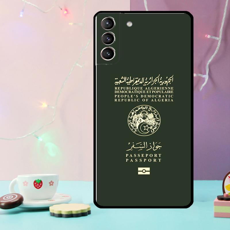 Algerian Algeria Passport Cover For Samsung Galaxy S24 Ultra S23 S22 Plus S20 S21 FE S8 S9 S10 Note 10 20 Ultra Case
