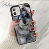 Schnauzer Handyhülle für iPhone 11 12 13 14 Pro Max mini X XR XS SE 2020 5 6S 7 8 Plus Samsung Galaxy S21 S22 Hülle