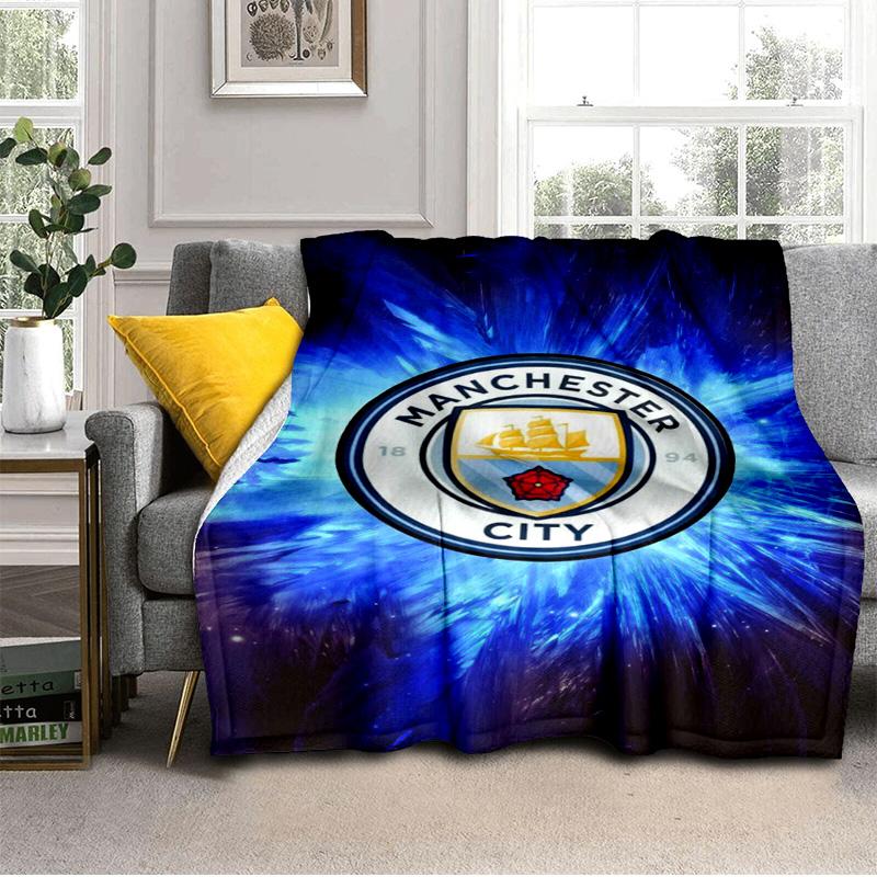 City Football Club Printed Throws Blanket Soft Flannel Blankets for Couch Bed Gifts for Men Women Picnic Blanket Christmas Gifts