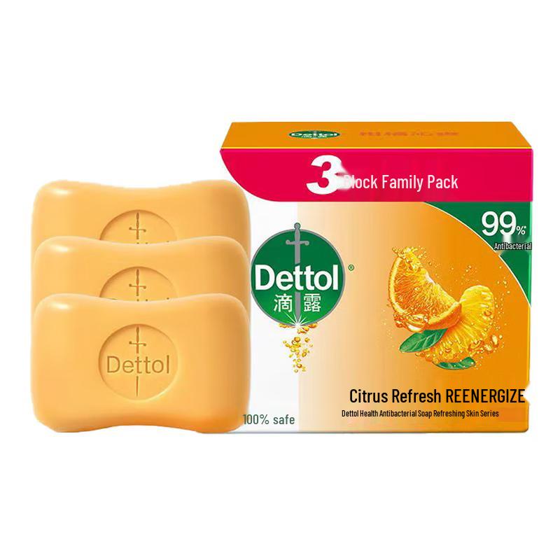 

Dettol Citrus Refreshing Bar Soap (3x115g)