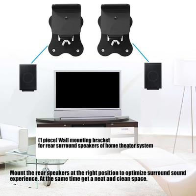 Rear Surround Sound Speaker Mount Metal Structure Toolless Installation And Space Saving Wall for HW-Q990F