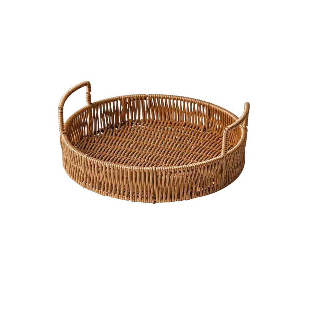 Handwoven Tray For Serving Food And Vegetables