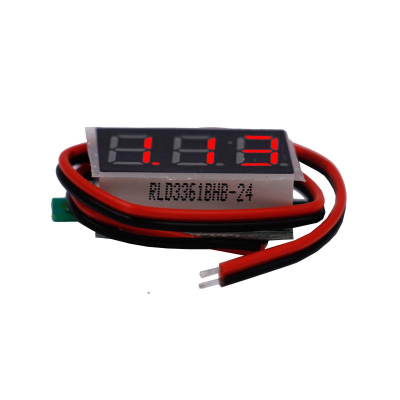 Red LED display Mini Digital 4.5v-30v Voltmeter tester Voltage Panel Meter For Electromobile Motorcycle car 38%Off