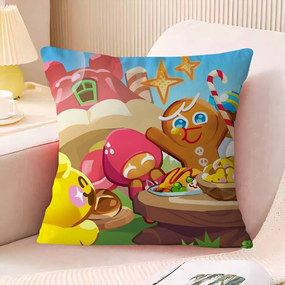 C-Cookie R-Run K-Kingdom Pillow Cover Sofa Cushion Cover Home Room Decoration Children Gift