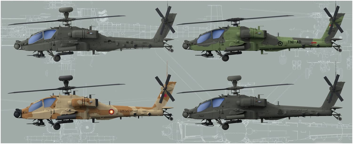 

Takom 1/35 Scale South Korean Army AH-64E World s E Attack Helicopter Limited Edition Plastic Model Kit TKO2603