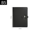B5 Budget Binder Transparent Refillable Loose Leaf Ring Binder Planner Notebook Leather Snap A5 Binder