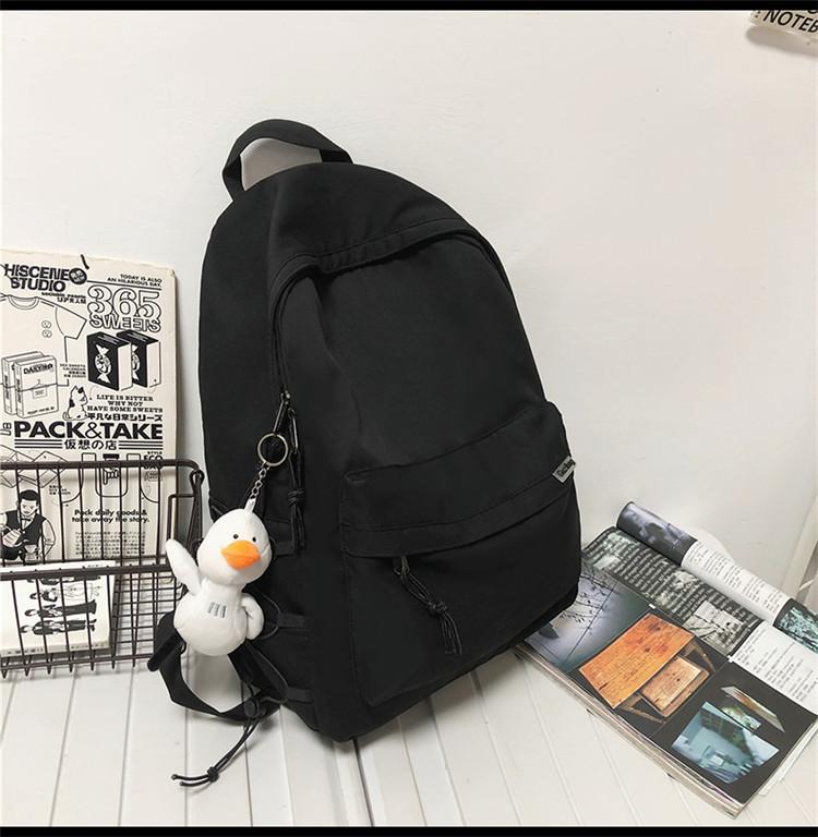 Schoolbag Backpack Men's Large Capacity Travel Backpack Women's Casual Japanese Boys Junior High School High School Student School Bag Men