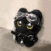 Cute Plush Black Cat Doll Pendant Girl Backpack Doll Pendants Couple Bag Keychain Phone Charms Bag Pendant Accessories Gifts