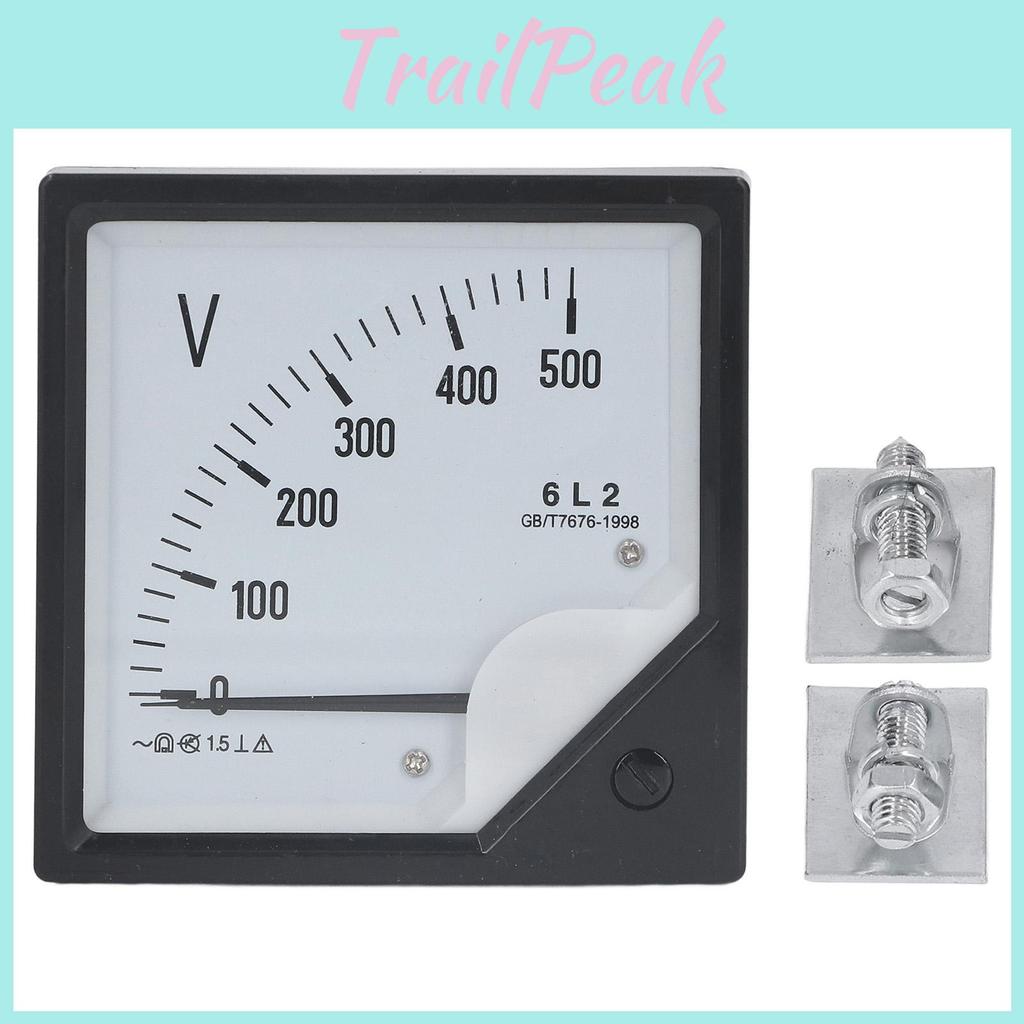 Analog Ac Voltmeter Pointer 0500v Volt Meter Panel Needle Voltage Gauge For Equipment