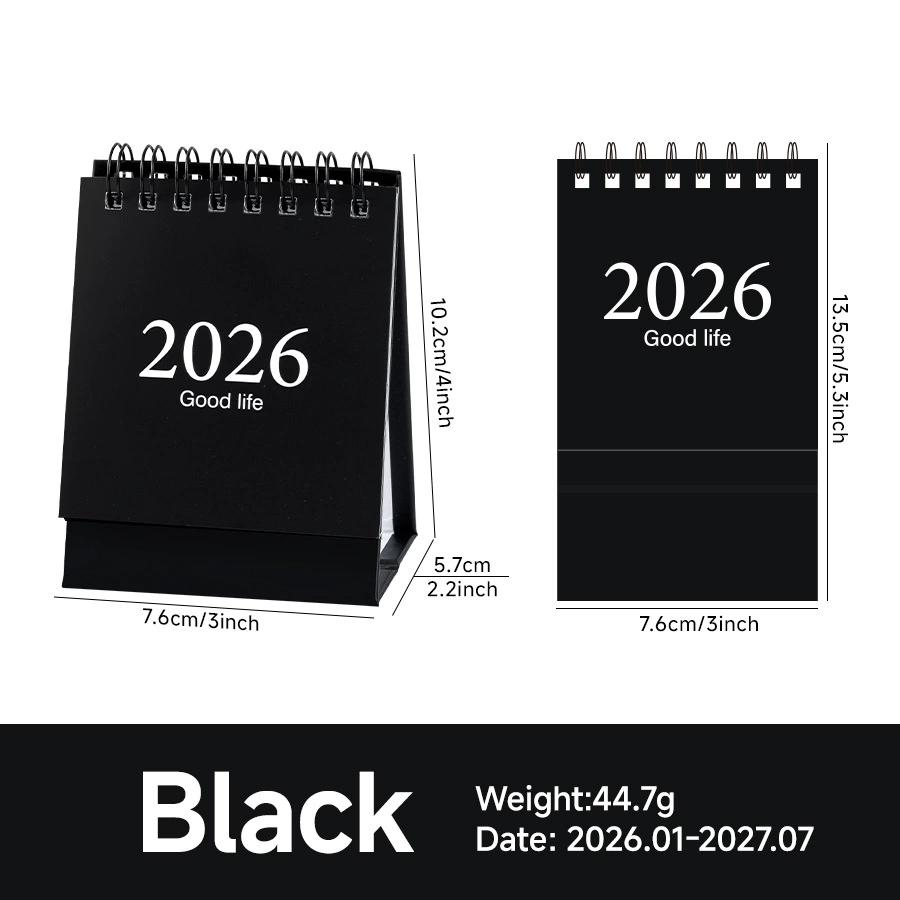 2026 New Year Mini Desk Calendar English Children's Desktop Planner Office Desk Assessories Pocket Notepad