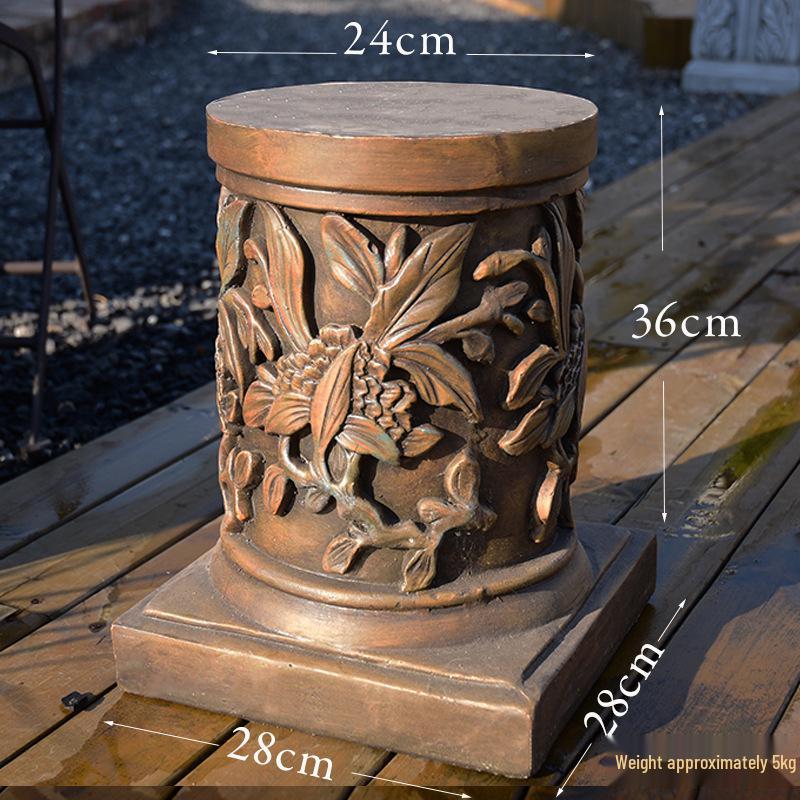 Adornos de Jardín de Columna Romana Retro Europeos: Base para maceta y Exhibición de boda