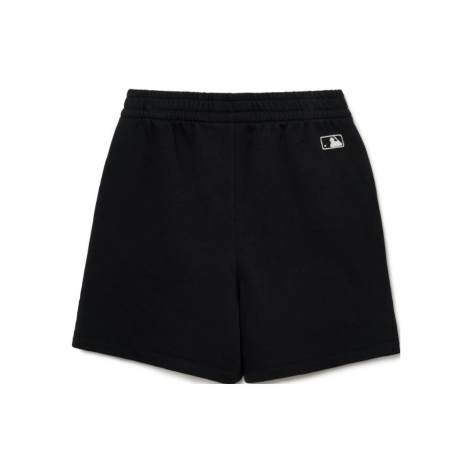 MLB New York Yankees Elastic Solid Color Brand Logo Casual Shorts Unisex Shorts Black 3ASPB0133-50BKS