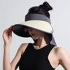 Sunscreen Hat Women's New Summer Widened Brim Empty Top Hat Outdoor Sports Wrap-around UV Protection Sun Hat