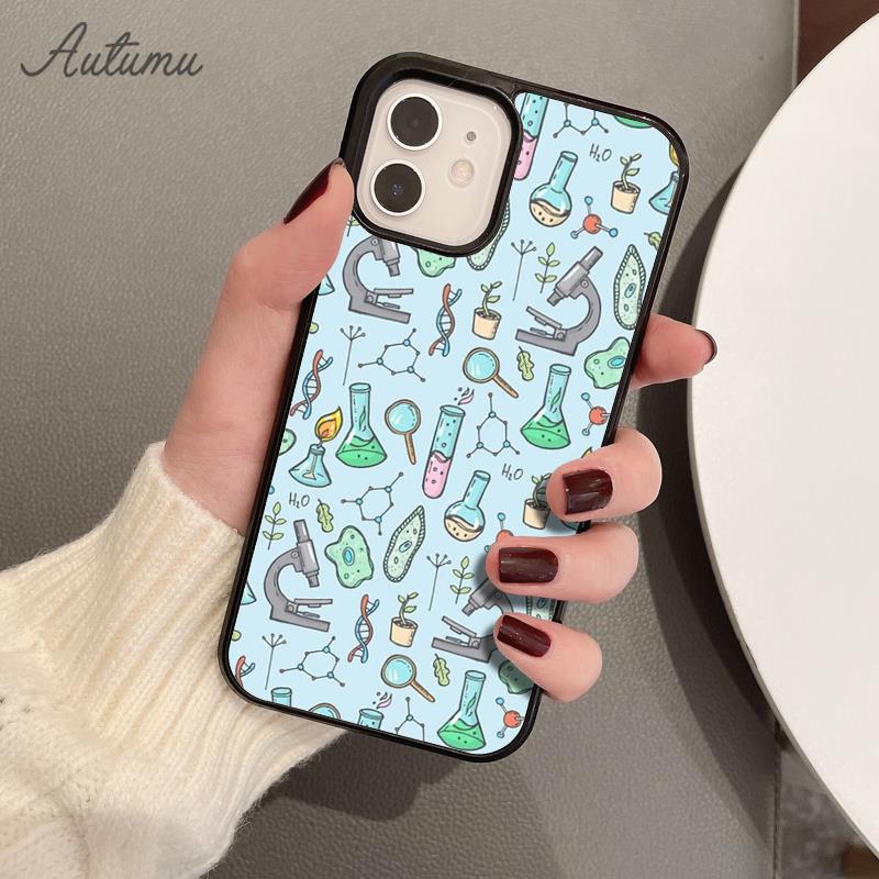 Biology and Chemistry Phone Case for iPhone 17 Air 15 16 16e 11 12 13 14 Pro Max Plus coque Fundas Shell