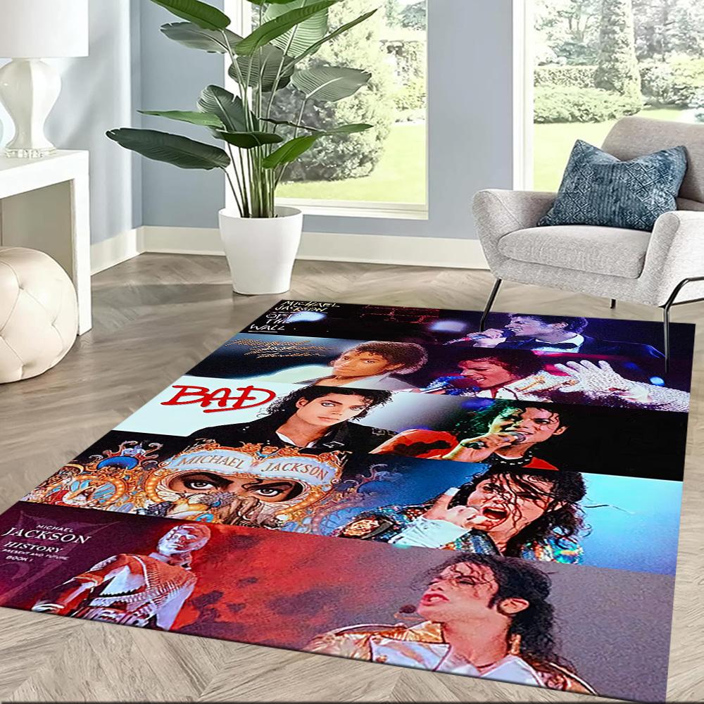 Michael Jackson 45 Floor Mat Perfect for Entryway Hallway Bedrooms Study room Anti-slip Rug Anime Office Decor