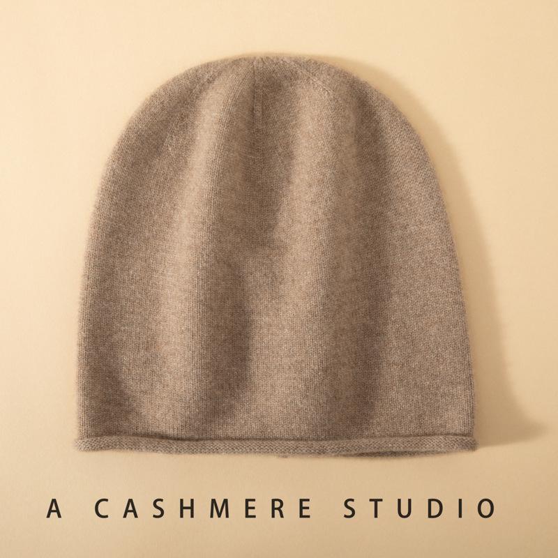 100% Cashmere Women's Elegant Turban Hat - Soft, Warm, Versatile for Autumn & Winter