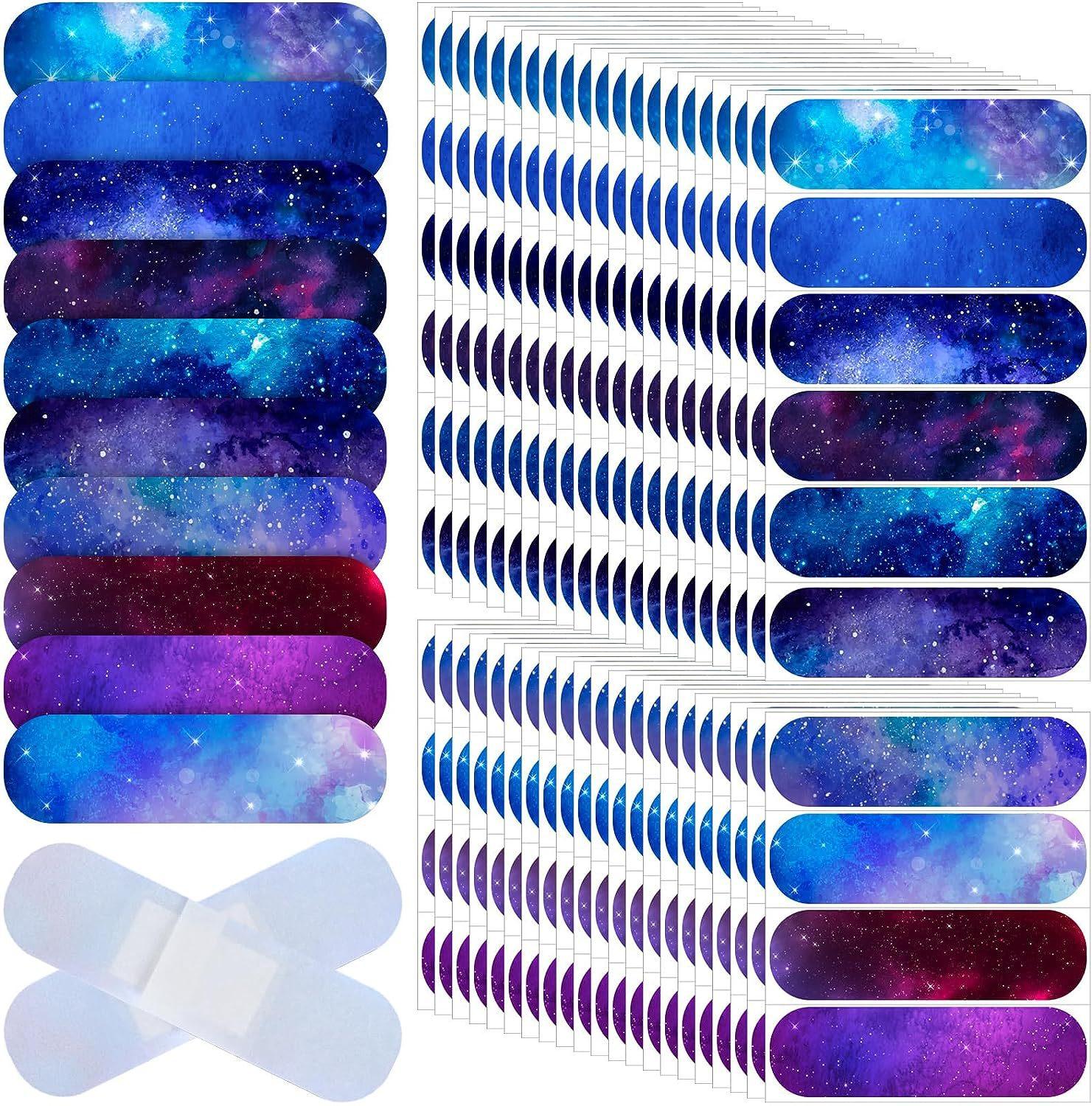 

10 шт. Звездное ночное небо Русалка Лошадь Пластыри для ран из мультфильмов для детей, девочек, перевязочные пластыри, лейкопластыри