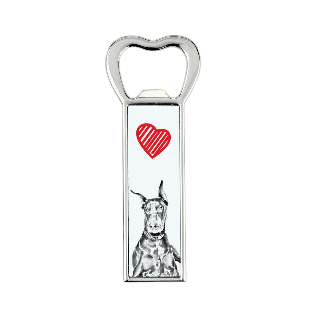 Doberman, Dobermann I - Otwieracz Do Butelek Z Psem, Personalizowany Otwieracz Na Lodówkę, Wyjątkowy Upominek Dla Mężczyzny Marki Art-Dog