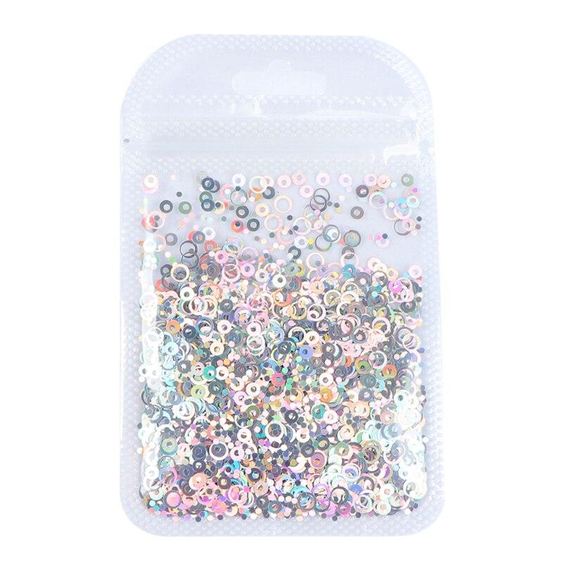 Holographic Circle Nail Glitter Sequins Laser Round Flakes DIY Manicure Design Nail Art Decorations Accessories