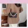 Chic Soft Sequin Crossbody Pillow Bag For Women 2024 Trendy Shoulder Purse