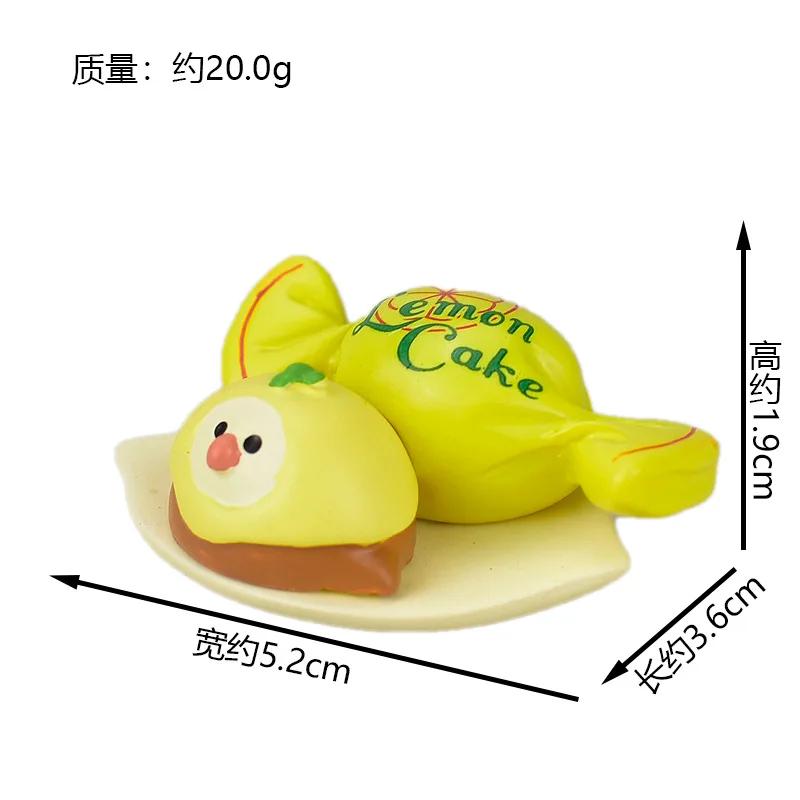 Japanese Groceries Zakka Lucky Tangerine Series Fishbowl Decoration Bath Ornaments Resin Craft Toys Collectible Gifts