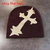 Y2 Knitted Beanie With Embroidered Print For Cold Weather Fashion